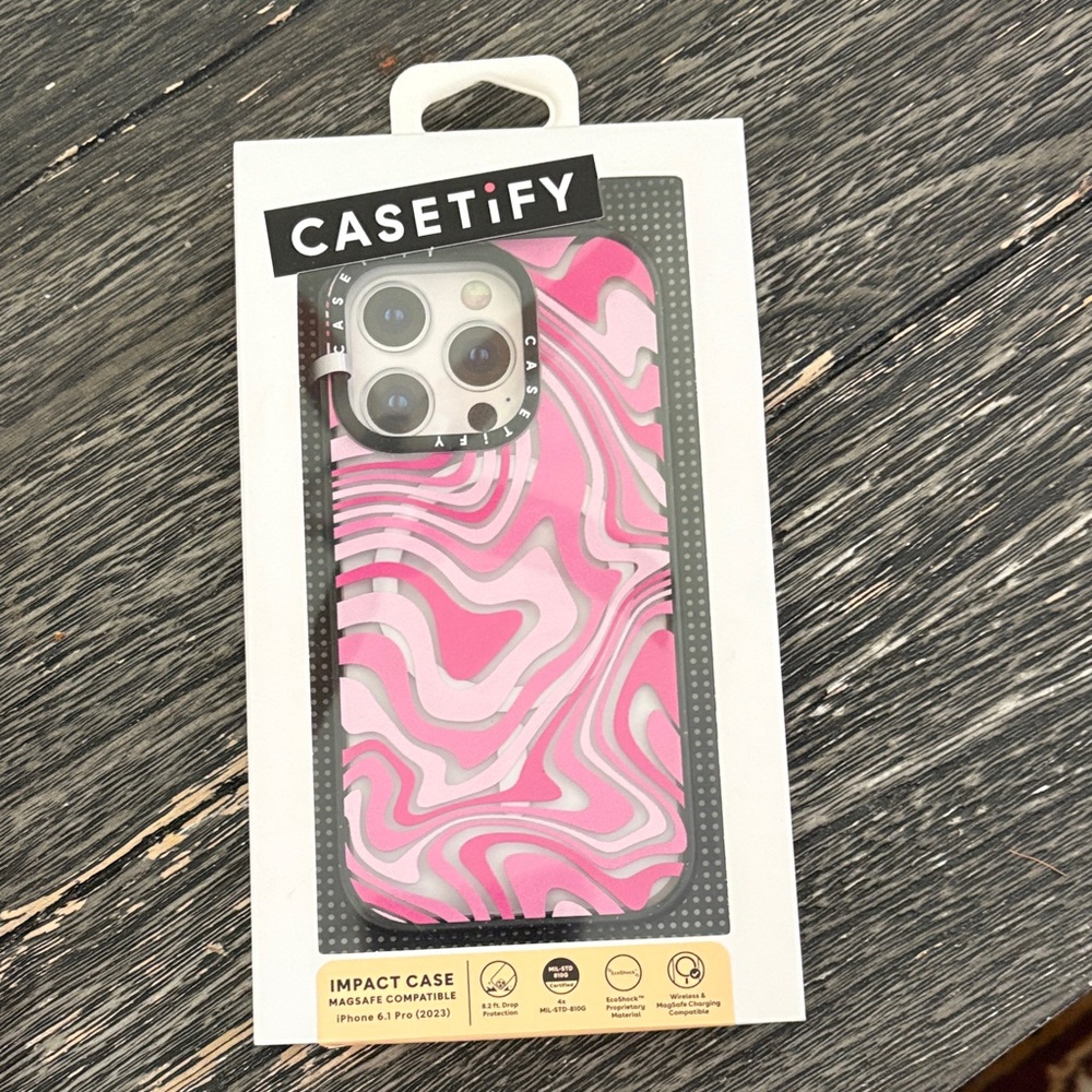 NWT, NBO Casetify Pink Marble iPhone 6.1 Pro Case